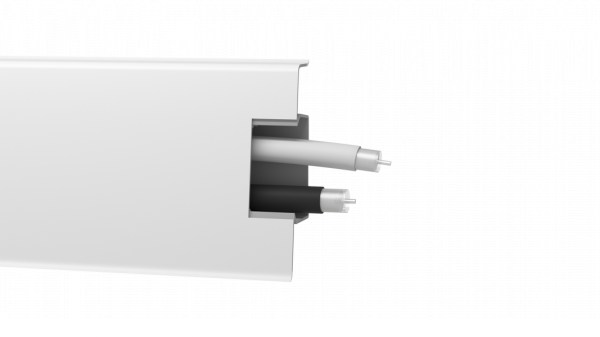 Плинтус ПВХ Arbiton - MACK 60 мм БЕЛЫЙ МАТОВЫЙ 40 60х20х2500